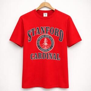 Vintage Stanford Cardinal 1989 Red Graphic Men’s Tee Shirt T-Shirt XL USA